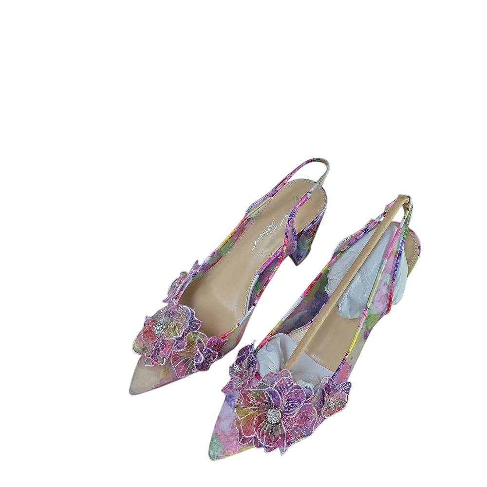 Betsey Johnson Floral Women's Heels - Multicolor - Picture 2 of 6